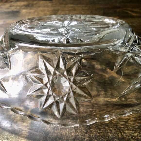 Anchor Hocking EAPC /Star of David Small Oval Boat 9" Bowl Banana Split Serving - Picture 4 of 8